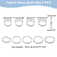 Unicraftale 201 set di anelli scanalati in acciaio inossidabile per uomo donna RJEW-UN0002-64C-4