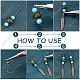 Sunnyclue Kit de fabrication de boucles d'oreilles pendantes avec pierres précieuses et feuilles DIY-SC0018-94-4