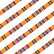 Craspire 10 mètre/rouleau de cordons en tissu ethnique bohème 5 mm corde tressée plate en polyester pour bricolage OCOR-WH0077-43C-1