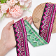 Ethnic Style Embroidery Polyester Ribbon OCOR-WH0047-84B-3