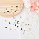 DICOSMETIC 60Pcs 3 Colors Donut Spacer Beads Black and Golden 4mm Rondelle Beads Set Sleek Donut Beads Stainless Steel Loose Beads for DIY Crafts Jewelry Making STAS-UN0046-62-4