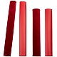 Gorgecraft2ペア2スタイルのプルーシュとpuレザードアハンドル保護ケーシング  暗赤色  1ペア/スタイル AJEW-GF0003-07B-1