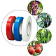 Ahandmaker 6rolls3色伸縮性ガーデン接ぎ木プラスチックテープ  植物はテープを修理します  花の果樹のために  ミックスカラー  1.1cm  25 m /ロール  2ロール/色 AJEW-GA0002-78-7
