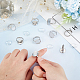 DICOSMETIC 24Pcs 2 Styles Adjustable Ring Base Oval Base Rings Blank Finger Rings Cabochon Base Bezel for Ring Blanks Stainless Steel Pad Ring Base Jewelry Findings for DIY Rings DIY-DC0001-62-3