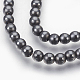 Chapelets de perles en hématite synthétique sans magnétiques G-F585-C-4mm-2