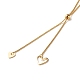 Сердце лариат ожерелье для девочек женщин NJEW-JN03710-4