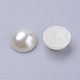 10MM Half Round Imitated Pearl Acrylic Cabochons Fit Phone Decoration X-OACR-H001-2