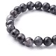 Natural Larvikite Beads Stretch Bracelets BJEW-F380-01-B14-2