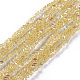 Chapelets de perles en verre électroplaqué EGLA-E057-01A-02-1