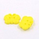 2-Hole Acrylic Simplicity Butterfly Button for Garment Accessories X-BUTT-E017-10-2