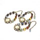 Тибетский стиль сплава смешанного каменные браслеты BJEW-JB01754-1