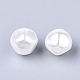 Cuentas de perlas de imitación de plástico abs ecológico OACR-T012-11A-2