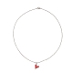 Halsketten mit Herzanhänger aus Glassamen NJEW-MZ00020-01-1