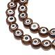 Chapelets de perles rondes de chalumeau manuelles de mauvais œil LAMP-L058-10mm-13-3