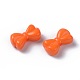 Opaque Acrylic Bow Beads X-SACR-S024-06-2