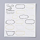 紙飾りステッカー  DIY手作りのスクラップブック写真アルバム  言葉  13.5x12.5x0.02cm DIY-L030-04M-1