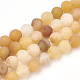 Chapelets de perles en jade jaune naturel G-T106-247-1