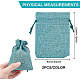 BENECREAT 24 PCS 12 Color Burlap Bags with Drawstring Gift Bags Jewelry Pouch for Wedding Party and DIY Craft ABAG-BC0001-15-2