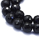 Natürliche schwarze Turmalin Perlen Stränge G-E561-09-12mm-3