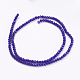Chapelets de perle en verre opaque de couleur unie GLAA-F076-A05-2