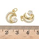 Латунные микро проложить кубического циркония подвески KK-L243-26G-3