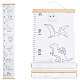 Tabla de altura extraíble con patrón de dinosaurio para niños AJEW-WH0165-72B-1