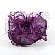 Fascinators élégants violet foncé au Royaume-Uni pour les mariages OHAR-S170-02-1