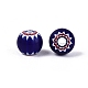 Handgemachte Millefiori Glas runde Perlen&nbsp;LA-N002-08A-2