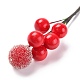 Пена искусственные новогодние ягоды с веткой DIY-B019-02B-3