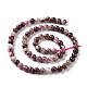 Perles de tourmaline fleurs de prunier naturel brins G-P477-01A-01-3