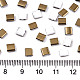 2 trous perles de rocaille de verre X-SEED-S031-L-ST41-G-2