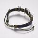 Genuine Cowhide Puppy Bracelet Making MAK-S059-28D-3