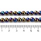 Brins de perles d'agate noire naturelle galvanisées G-Z038-B05-01FR-5