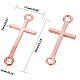 Chgcraft 60 pz lateralmente croce connettore in lega charms misti collegamenti di colore per fai da te braccialetto collana gioielli artigianali PALLOY-CA0001-04-6