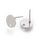304 Stainless Steel Stud Earring Findings STAS-P221-14P-2