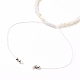 Bracelet de perles tressées en cordon de nylon ajustable BJEW-JB05732-03-3