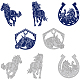 Benecreat 4 pezzo di fustellati realistici con motivo a cavallo DIY-WH0309-822-1