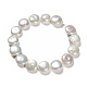 Fili di perle di keshi di perle barocche naturali PEAR-S012-27A-4