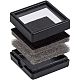 Benecreat 24 шт. бархатная витрина с драгоценными камнями квадратный ящик для хранения ювелирных изделий с бриллиантами чехол-органайзер с бархатом внутри белый OBOX-BC0001-04-4