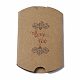 紙枕ボックス  キャンディーギフトボックス  結婚式の好意のベビーシャワーの誕生日パーティー用品  バリーウッド  言葉  3-5/8x2-1/2x1インチ（9.1x6.3x2.6cm） CON-A003-B-06B-3