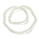 Chapelets de perles en verre transparent électrolytique EGLA-A034-T3mm-T16-3