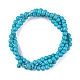 Synthetic Turquoise Beads Strands TURQ-G106-4mm-02F-3