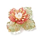 Подвески-цветы из латунного стекла и бисера PALLOY-MZ01118-01-3