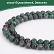 OLYCRAFT 128Pcs 6mm Natural Stone Beads Natural Ruby Zoisite Beads Strands Round Loose Gemstone Beads Energy Stone for Bracelet Necklace Jewelry Making G-OC0002-79-3