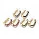 Brass Micro Pave Cubic Zirconia Cuff Earrings EJEW-L234-55-G-1