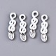 Spray Painted Alloy Pendants PALLOY-S132-229-RS-1