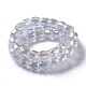 Perles de verre plaquées couleur ab GLAA-F108-12A-02-2
