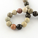 Round Natural Imperial Jasper Beads Strands G-R339-05-2