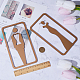 GORGECRAFT 2PCS Toilet Door Sign Restroom Identification Signs for Ladies and Gentlemen Male and Female Washroom WC Sign No Drilling Self Adhesive Wall Stickers Symbol for Business Restaurant AJEW-GF0007-61B-3