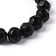 Half-Handmade Faceted Glass Round Beads Strands X-GF10mmC27Y-2